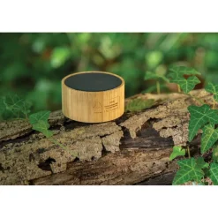 Bambusowy głośnik bezprzewodowy 3W, RABS / Czarny P329.591