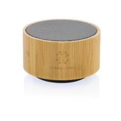 Bambusowy głośnik bezprzewodowy 3W, RABS / Czarny P329.591