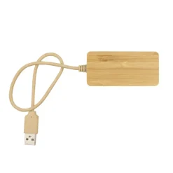 Bambusowy hub USB i USB-C B'RIGHT | Kenzie / Drewno V7283-17