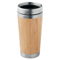 Bambusowy kubek podróżny 400ml / Drewna MO9444-40