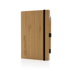 Bambusowy notatnik z ołówkiem Infinity / Brązowy P774.469