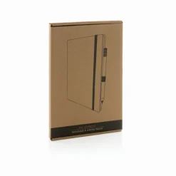 Bambusowy notatnik z ołówkiem Infinity / Brązowy P774.469