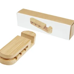 Bambusowy organizer na kable Edulis  / Beżowy 12423302