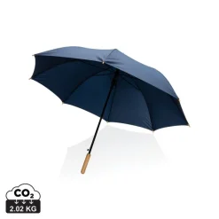 Bambusowy parasol automatyczny 27" AWARE™ RPET / Niebieski P850.665