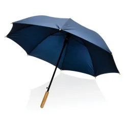 Bambusowy parasol automatyczny 23" AWARE™ RPET / Niebieski P850.655