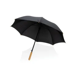 Bambusowy parasol automatyczny 23" AWARE™ RPET / Czarny P850.651