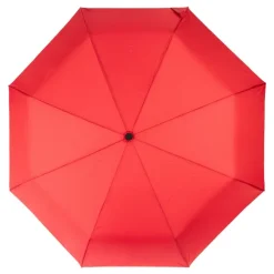 Bambusowy parasol automatyczny 21" AWARE™ RPET / Czerwony P850.614