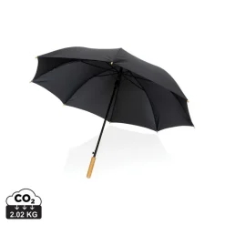 Bambusowy parasol automatyczny 27" AWARE™ RPET / Czarny P850.661
