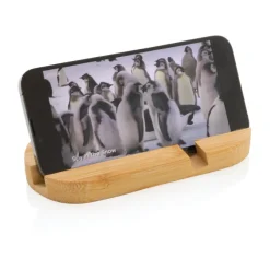 Bambusowy stojak na telefon, tablet / Brązowy P301.379