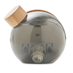 Bambusowy wodny zegar LCD / Przezroczysty szary MO6865-27