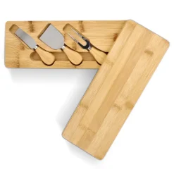 Bambusowy zestaw do serwowania sera 3 szt. / Naturalny LT94494-N0094