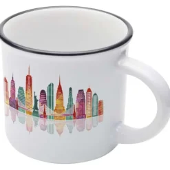 Bari kubek ceramiczny z nadrukiem sublimacyjnym o pojemności 240 ml / Biały 10084501