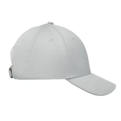 Bawełniana czapka z daszkiem 6 pan / Bialy MO2347-06