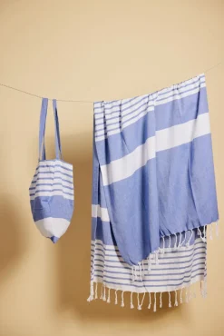 Bawełniana torba ELLA HAMAM, niebieski / Niebieski 5018470-