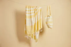 Bawełniana torba ELLA HAMAM, żółty / Żółty 5018472-