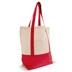 Bawełniana Torba na zakupy OEKO-TEX® 140g/m² 40x10x35cm / Czerwony LT95248-N0021