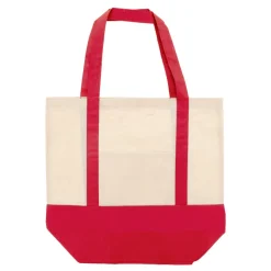 Bawełniana Torba na zakupy OEKO-TEX® 140g/m² 40x10x35cm / Czerwony LT95248-N0021