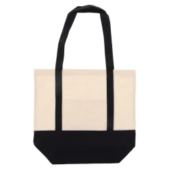 Bawełniana Torba na zakupy OEKO-TEX® 140g/m² 40x10x35cm / Czarny LT95248-N0002