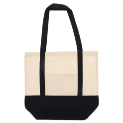 Bawełniana Torba na zakupy OEKO-TEX® 140g/m² 40x10x35cm / Czarny LT95248-N0002
