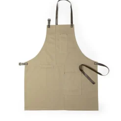 Bawełniany fartuch kuchenny / Neutralny V8808-00
