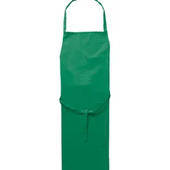 Bawełniany fartuch kuchenny / Zielony V7916-06