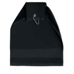 Bawełniany ręcznik golfowy / Czarny MO6525-03