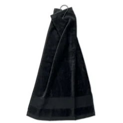Bawełniany ręcznik golfowy / Czarny MO6525-03