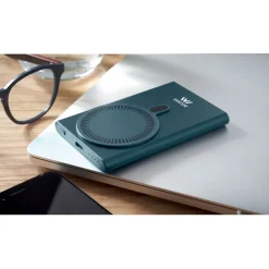 Bezprzewodowa ładowarka power bank / Srebrny Mat MO2442-16