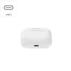 Bezprzewodowe słuchawki douszne Hama Passion Clear II ANC / Biały VH015-02
