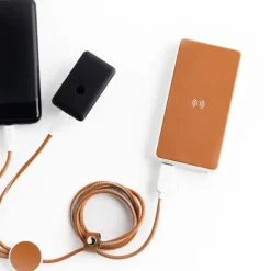 Bezprzewodowy power bank 8 000 mAh z recyklingu / Recybank / Light Brown IP11059438