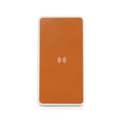 Bezprzewodowy power bank 8 000 mAh z recyklingu / Recybank / Light Brown IP11059438