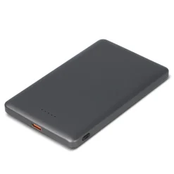 Bezprzewodowy powerbank Nexus kompatybilny z MagSafe R-ABS 5000 mAh / Czarny / stalowoszary LT95510-N0235