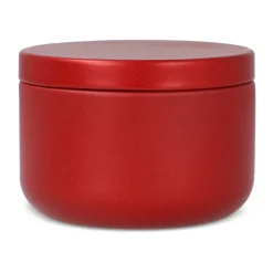 Bezzapachowa świeca roślinna Asana w puszce z recyklingu / Czerwony LT90743-N0021