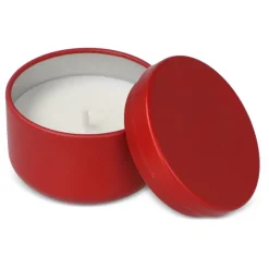 Bezzapachowa świeca roślinna Asana w puszce z recyklingu / Czerwony LT90743-N0021