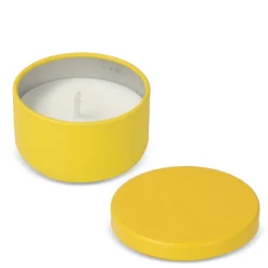 Bezzapachowa świeca roślinna Asana w puszce z recyklingu / Pomarańczowy LT90743-N0026
