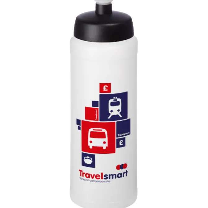 Bidon Baseline® Plus o pojemności 750 ml ze sportowym wieczkiem i uchwytem / Czarny 21068914