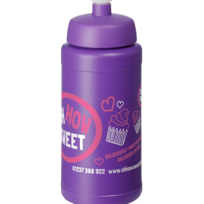 Bidon Baseline® Plus o pojemności 500 ml z wieczkiem sportowym / Czarny 21068812