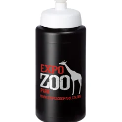 Bidon Baseline® Plus o pojemności 500 ml ze sportowym wieczkiem i uchwytem / Czarny 21068712