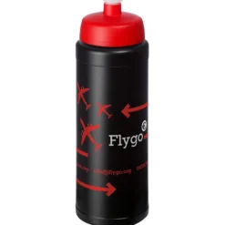 Bidon Baseline® Plus o pojemności 750 ml z wieczkiem sportowym / Czarny 21069014