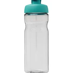 Bidon H2O Active® Base Tritan™ o pojemności 650 ml z klapką / Przezroczysty bezbarwny 21043612