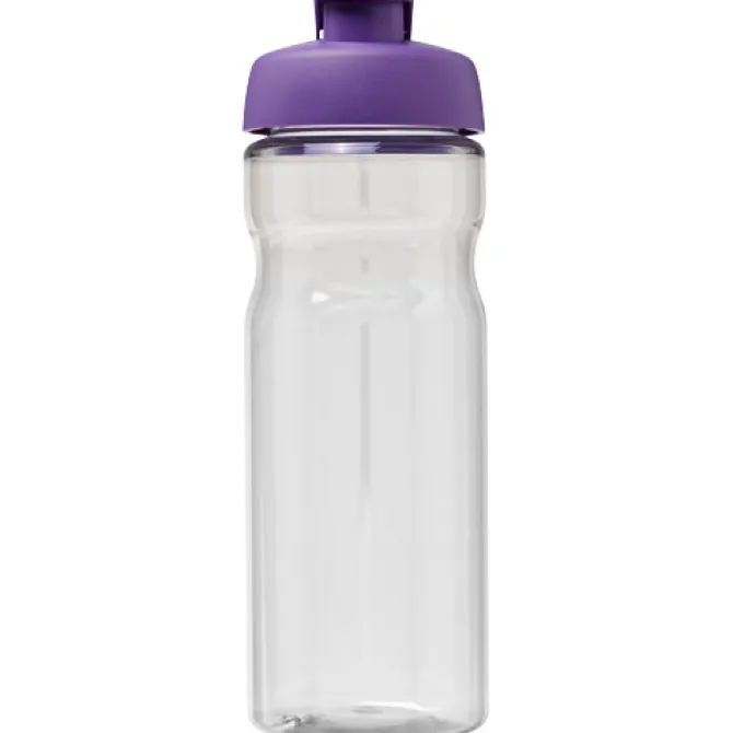 Bidon H2O Active® Base Tritan™ o pojemności 650 ml z klapką / Przezroczysty bezbarwny 21043616