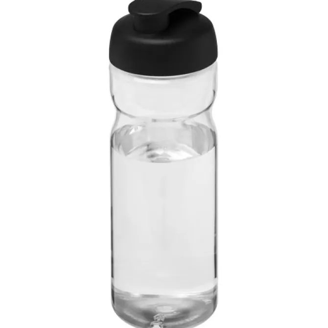 Bidon H2O Active® Base Tritan™ o pojemności 650 ml z klapką / Przezroczysty bezbarwny 21043613
