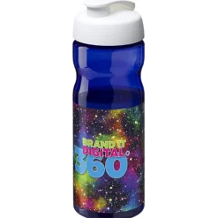 Bidon H2O Active® Base Tritan™ o pojemności 650 ml z klapką / Niebieski 21043609