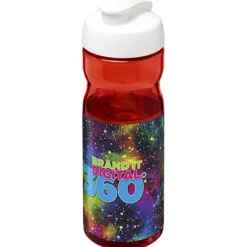 Bidon H2O Active® Base Tritan™ o pojemności 650 ml z klapką / Czerwony 21043607