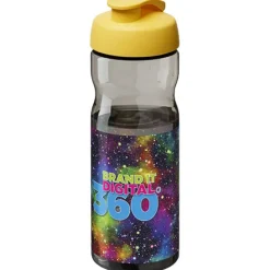 Bidon H2O Active® Base Tritan™ o pojemności 650 ml z klapką / Ciemnografitowy 21043604