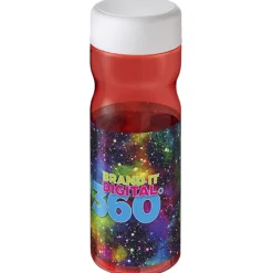 Bidon H2O Active® Base Tritan™ o pojemności 650 ml z zakrętką / Czerwony 21043802