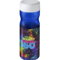 Bidon H2O Active® Base Tritan™ o pojemności 650 ml z zakrętką / Niebieski 21043805
