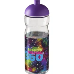 Bidon H2O Base® o pojemności 650 ml z wypukłym wieczkiem / Fioletowy 21004722