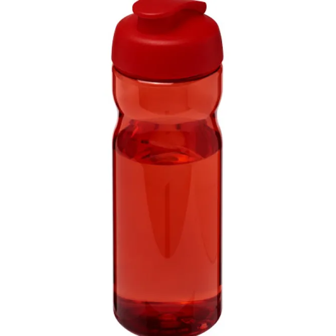 Bidon H2O Base® o pojemności 650 ml z wieczkiem zaciskowym / Czerwony 21004521