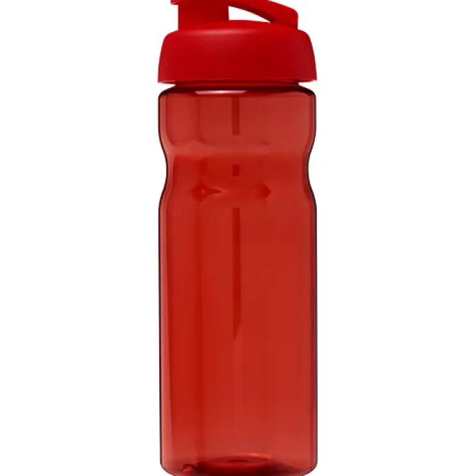 Bidon H2O Base® o pojemności 650 ml z wieczkiem zaciskowym / Czerwony 21004521
